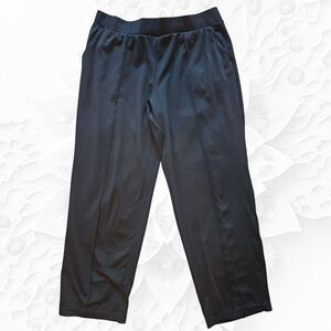 Mondetta Black Pintuck Front Seam Tapered Jogger Pants Size XL